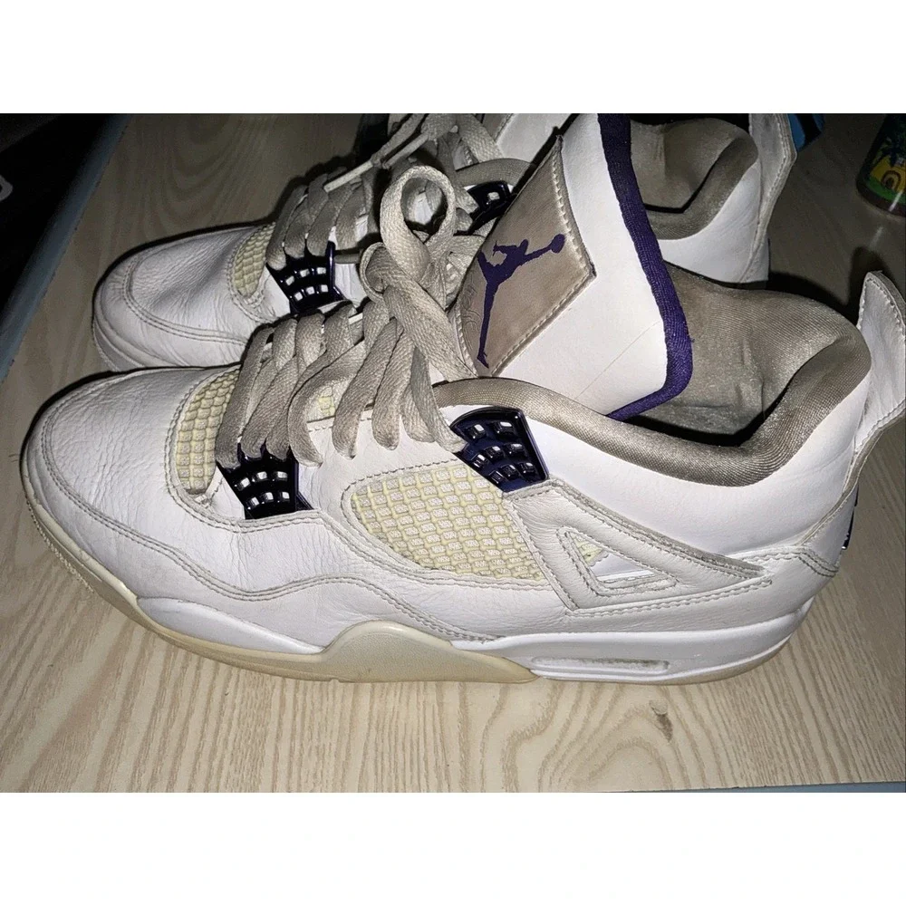 Size‎ 10 - Jordan 4 Retro Mid Purple Metallic